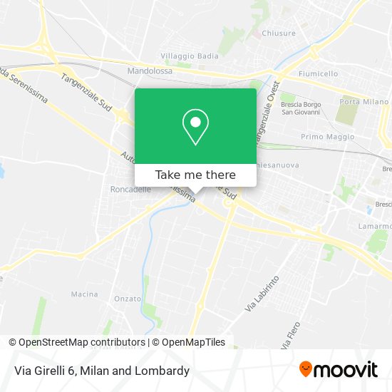 Via Girelli  6 map
