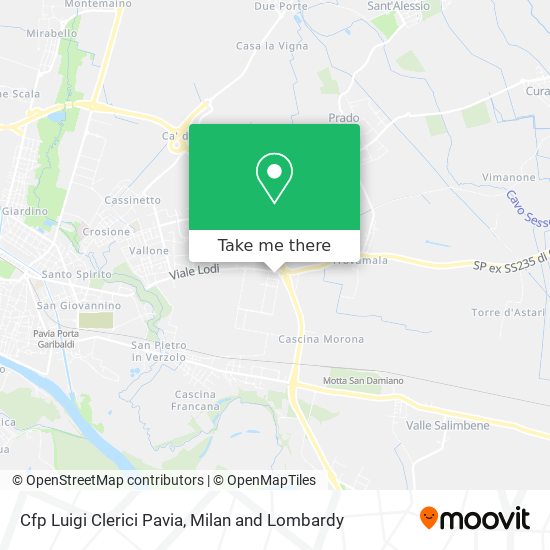 Cfp  Luigi Clerici  Pavia map