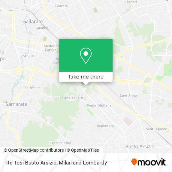 Itc Tosi Busto Arsizio map