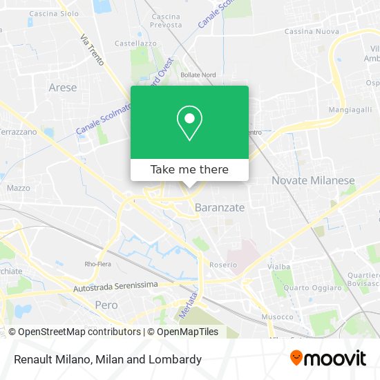Renault Milano map