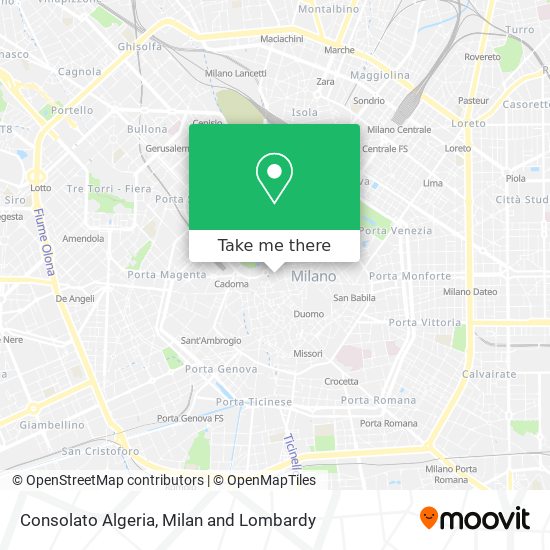 Consolato Algeria map