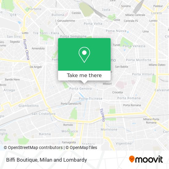 Biffi Boutique map