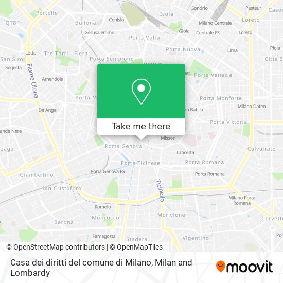 Casa dei diritti del comune di Milano map