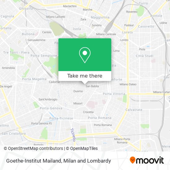 Goethe-Institut Mailand map