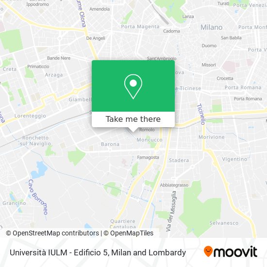 Università IULM - Edificio 5 map