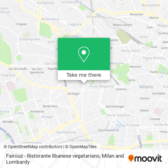 Fairouz - Ristorante libanese vegetariano map