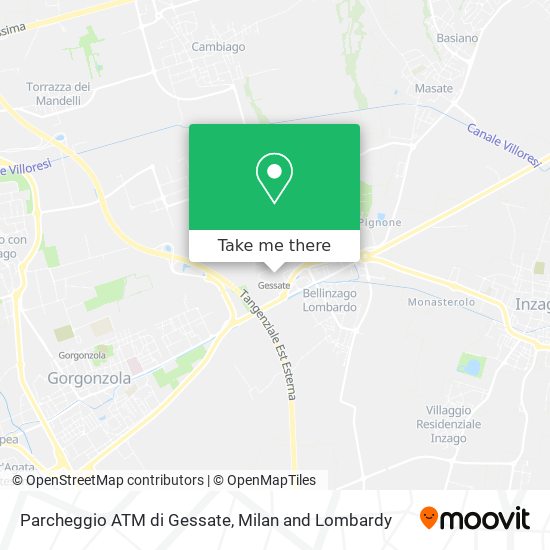 Parcheggio ATM di Gessate map