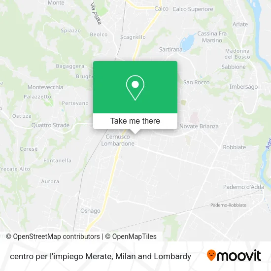 centro per l'impiego Merate map