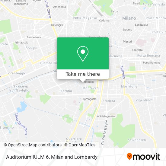 Auditorium IULM 6 map