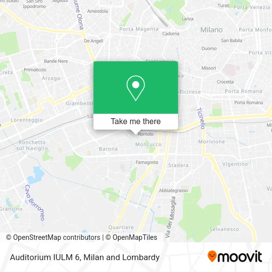 Auditorium IULM 6 map