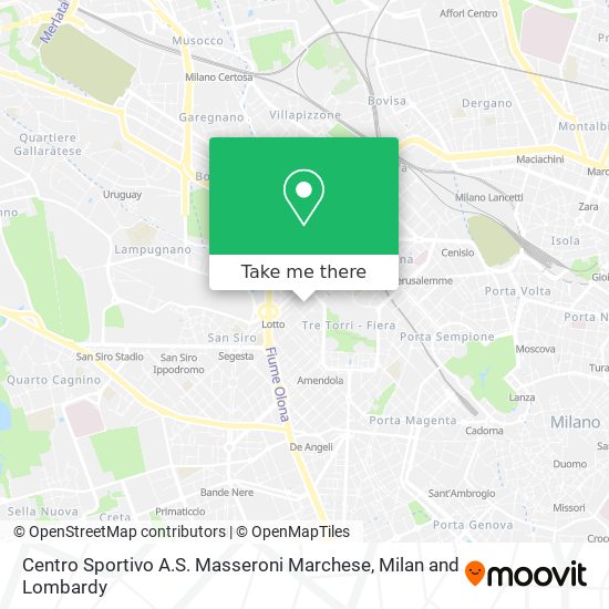 Centro Sportivo A.S. Masseroni Marchese map