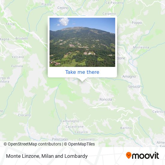 Monte Linzone map