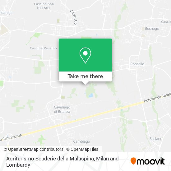 Agriturismo Scuderie della Malaspina map