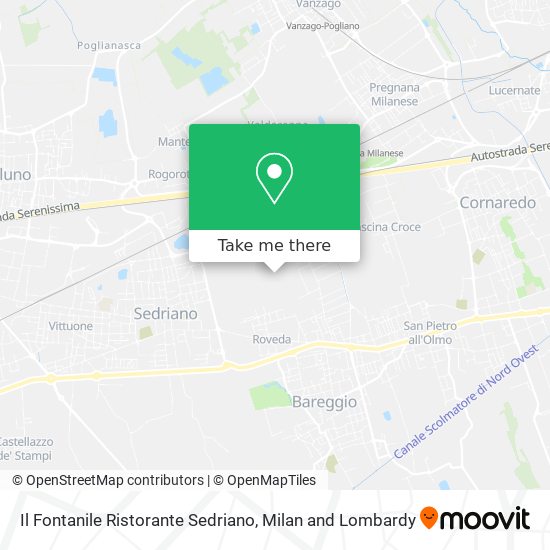 Il Fontanile  Ristorante Sedriano map
