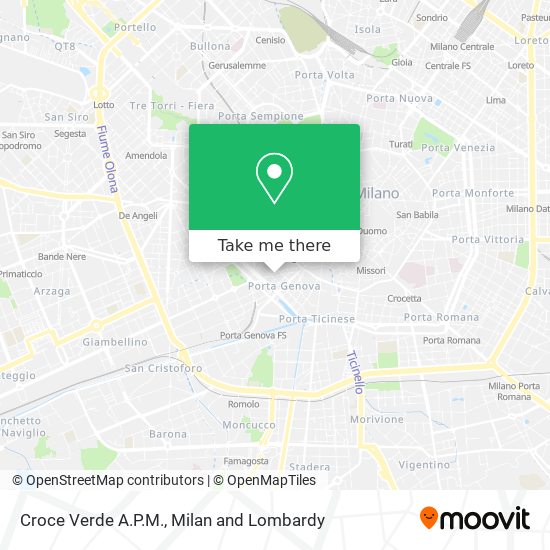 Croce Verde A.P.M. map
