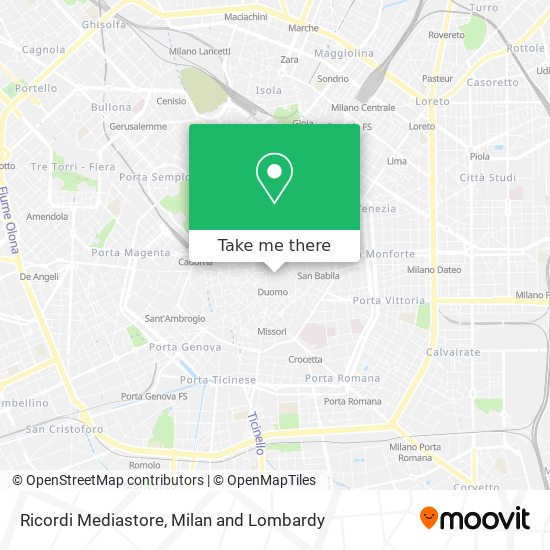 Ricordi Mediastore map