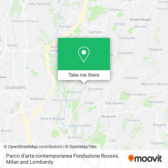 Parco d'arte contemporanea Fondazione Rossini map