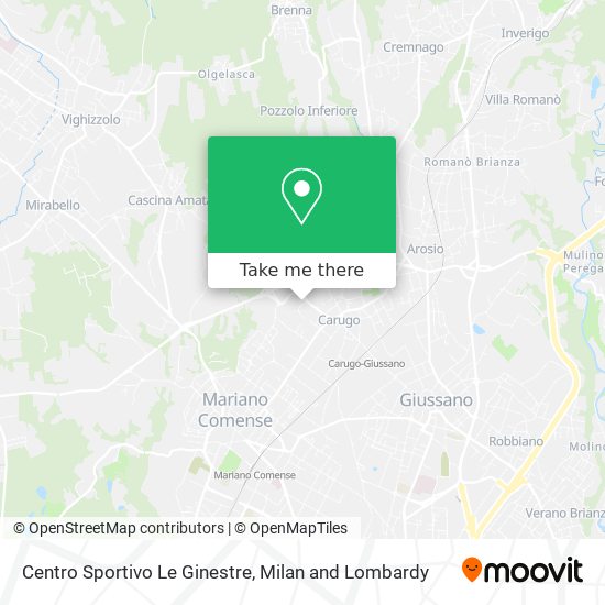 Centro Sportivo Le Ginestre map