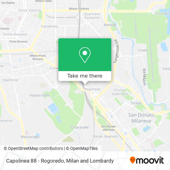 Capolinea 88 - Rogoredo map