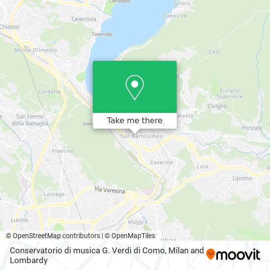 Conservatorio di musica  G. Verdi  di Como map