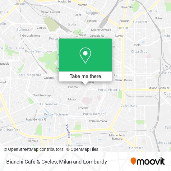 Bianchi Cafè & Cycles map