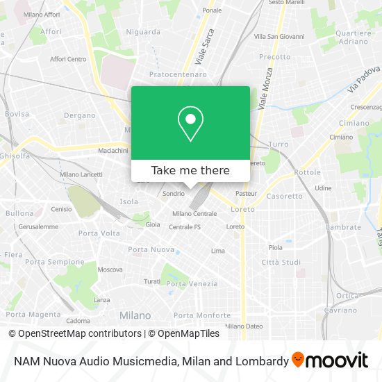 NAM Nuova Audio Musicmedia map