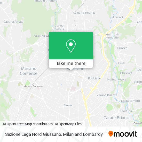 Sezione Lega Nord Giussano map