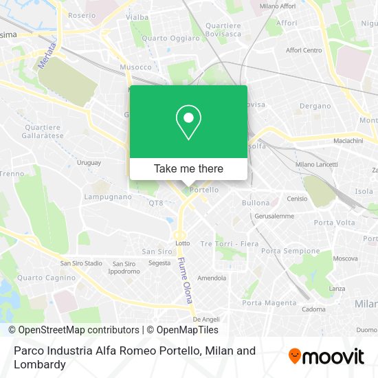 Parco Industria Alfa Romeo Portello map