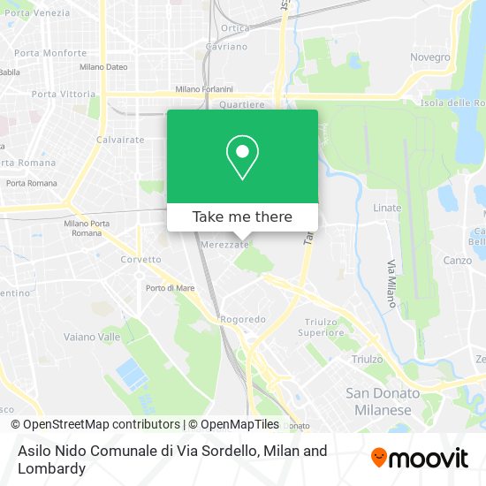 Asilo Nido Comunale di Via Sordello map