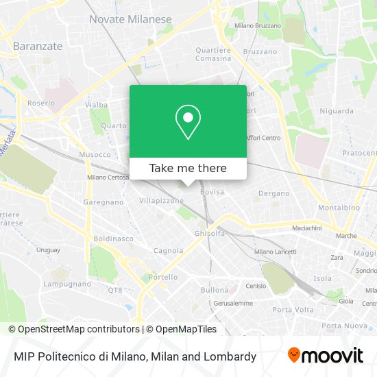MIP Politecnico di Milano map