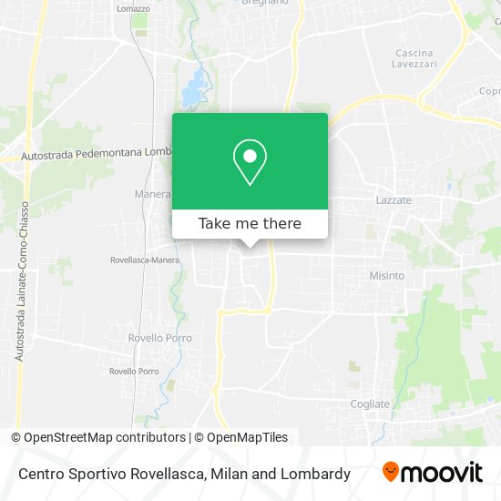 Centro Sportivo Rovellasca map