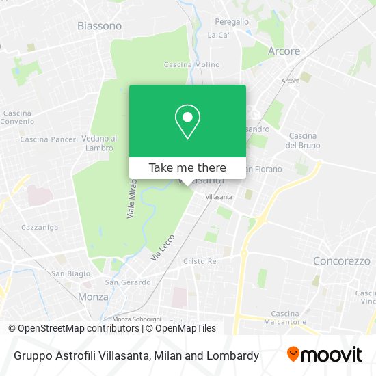 Gruppo Astrofili Villasanta map
