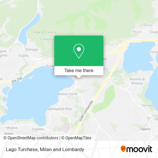 Lago Turchese map