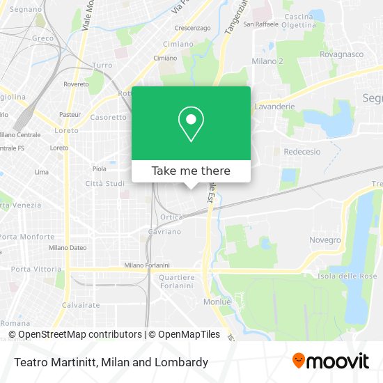 Teatro Martinitt map