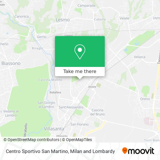Centro Sportivo San Martino map