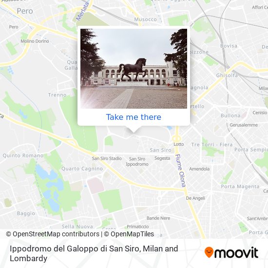 Ippodromo del Galoppo di San Siro map