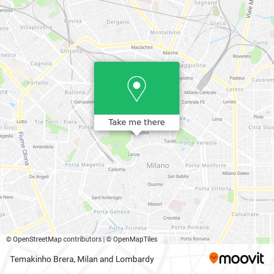 Temakinho Brera map