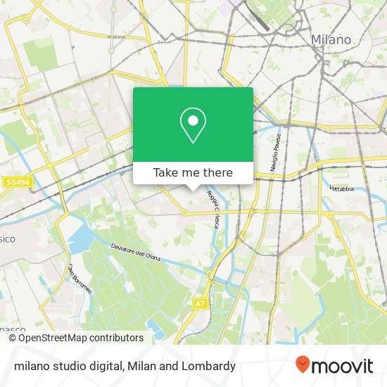 milano studio digital map
