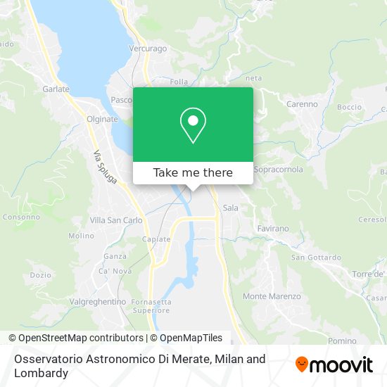 Osservatorio Astronomico Di Merate map
