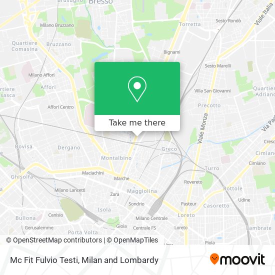 Mc Fit Fulvio Testi map