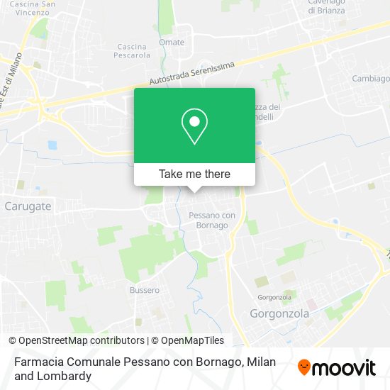 Farmacia Comunale Pessano con Bornago map