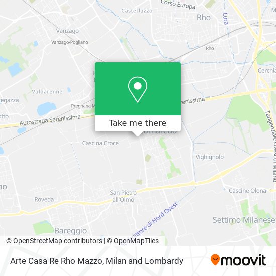 Arte Casa Re Rho Mazzo map