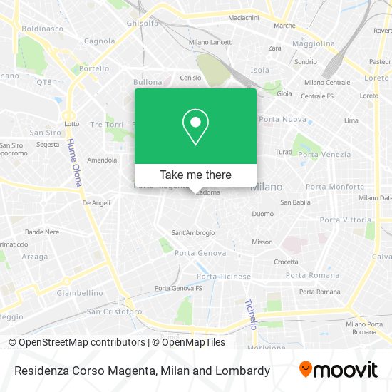Residenza Corso Magenta map