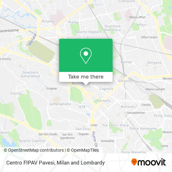 Centro FIPAV Pavesi map