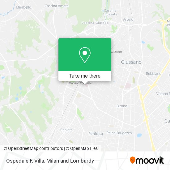 Ospedale F. Villa map