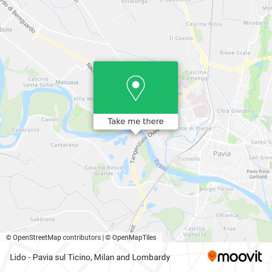 Lido - Pavia sul Ticino map