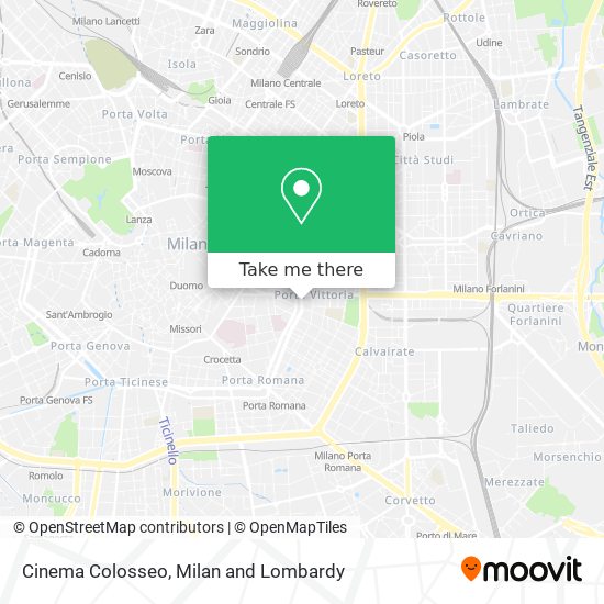 Cinema Colosseo map