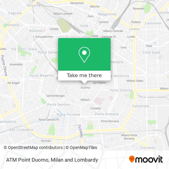 ATM Point Duomo map