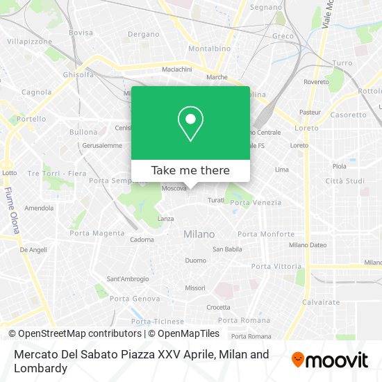 Mercato Del Sabato Piazza XXV Aprile map