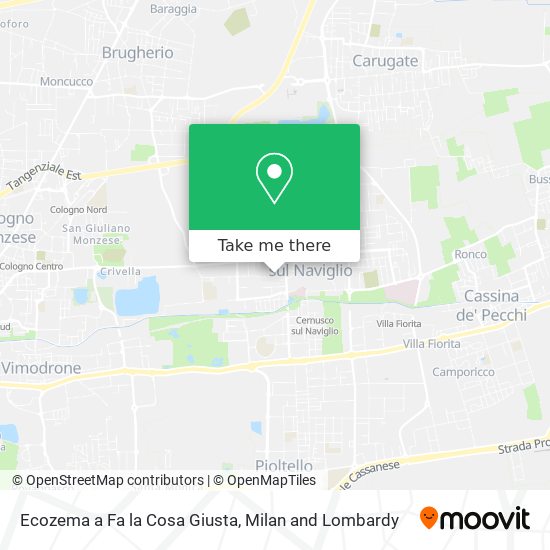Ecozema a Fa la Cosa Giusta map